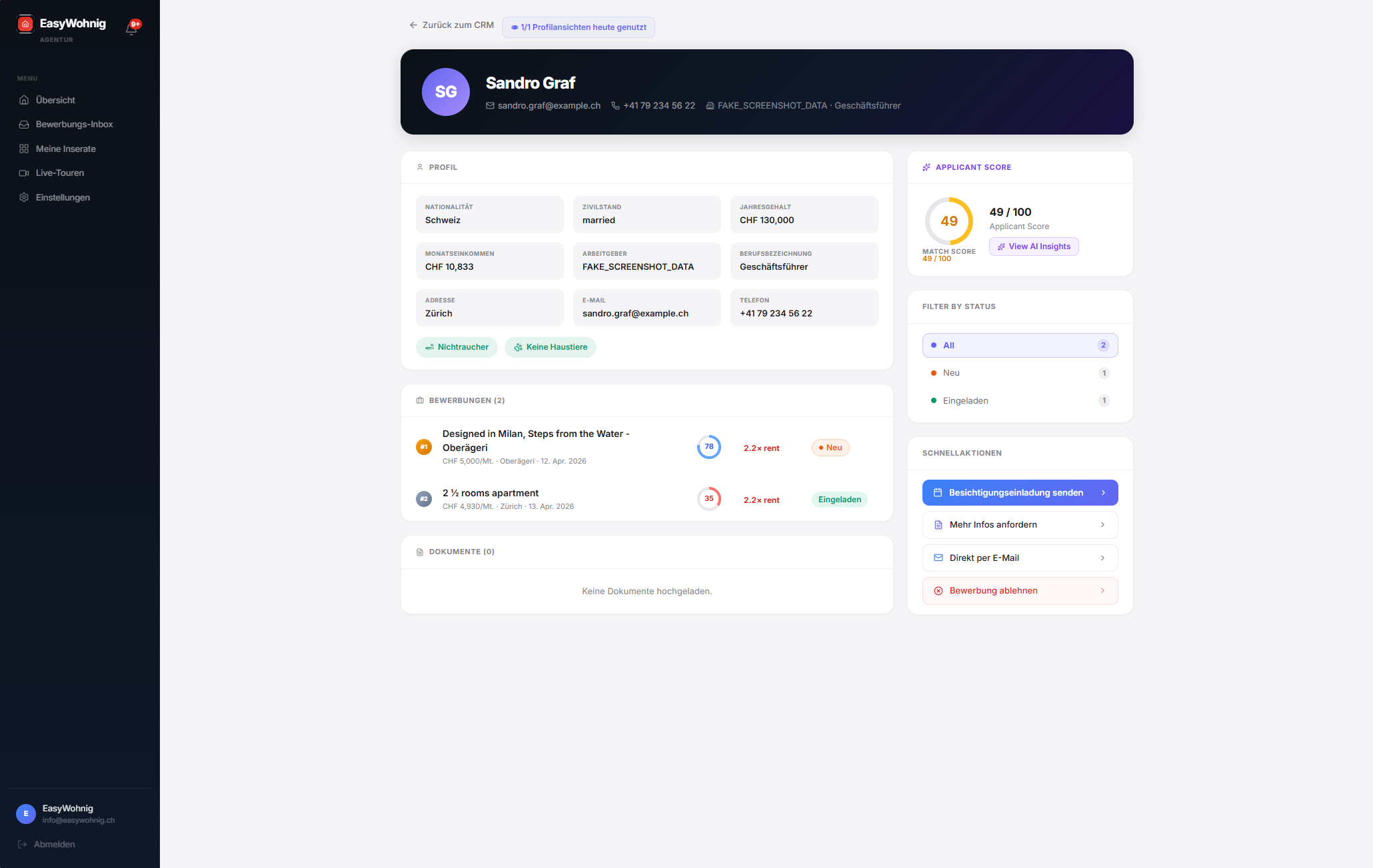 Aptari CRM with applicant pipeline